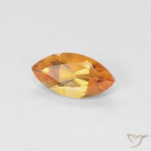 9,17 ctw natürlicher Aprikose Orange Citrin, Marquise, VVS