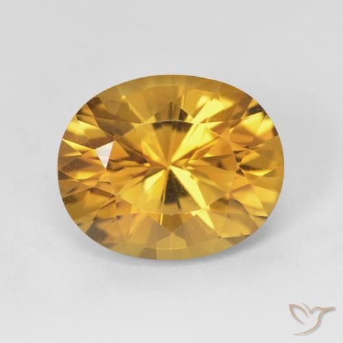 4.80ct Natürlicher gold-orange Citrin, Oval, VVS