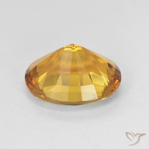 9,17 ctw natürlicher gold-orange Citrin, Oval, VVS