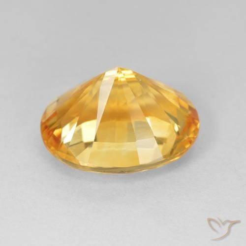9,17 ctw natürlicher Medium Dark-Golden Citrin, Oval, VVS