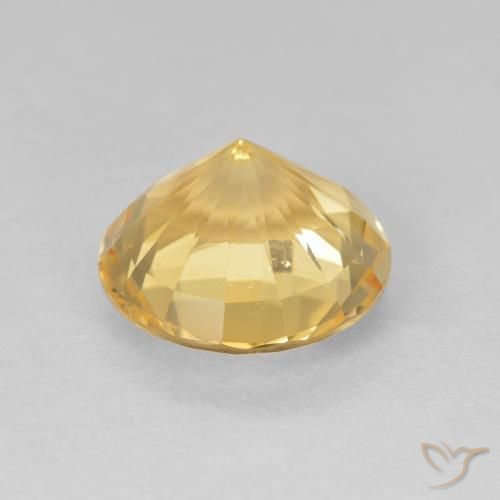 9,17 ctw natürlicher Mittleres Gold Citrin, Runden, VVS