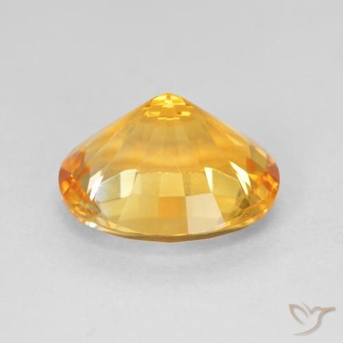 9,17 ctw natürlicher Mittelgold Citrin, Oval, VVS