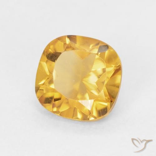 9,17 ctw natürlicher Medium Light-Golden Citrin, Kissen, VVS-VS