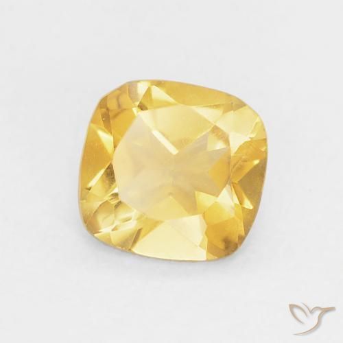 9,17 ctw natürlicher Mittleres Gold Citrin, Kissen, VVS-VS