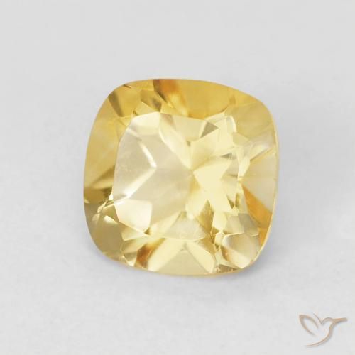 9,17 ctw natürlicher gold-orange Citrin, Kissen, VVS-VS