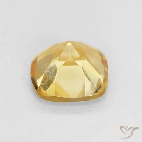 9,17 ctw natürlicher gold-orange Citrin, Kissen, VVS-VS