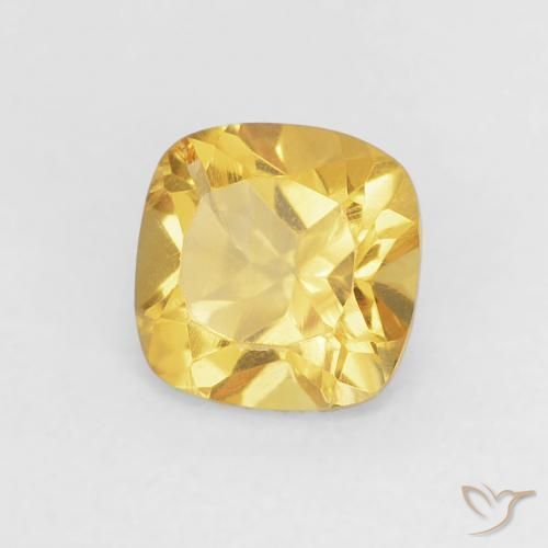 9,17 ctw natürlicher Mittelgold Citrin, Kissen, VS