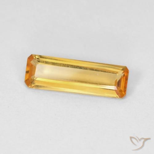 9,17 ctw natürlicher gold-orange Citrin, Oktagonschliff, VVS-VS