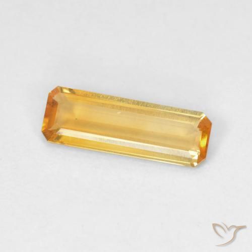 9,17 ctw natürlicher Tiefes Orange-Gold Citrin, Oktagonschliff, VVS-VS