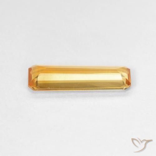 9,17 ctw natürlicher Tiefes Orange-Gold Citrin, Oktagonschliff, VVS-VS