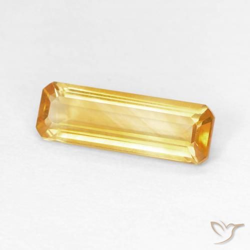 9,17 ctw natürlicher Medium Dark-Golden Citrin, Oktagonschliff, VVS-VS