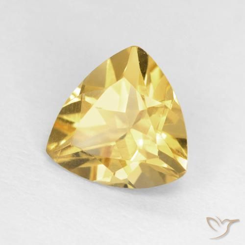 9,17 ctw natürlicher Helles Gold Citrin, Trillion, VVS-VS