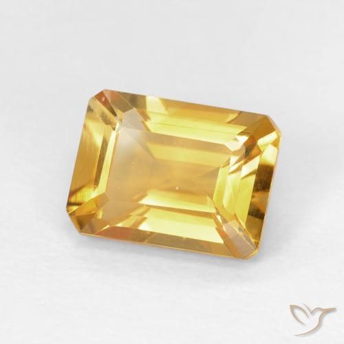 9,17 ctw natürlicher Medium Light Orange-Gold Citrin, Oktagonschliff, VVS