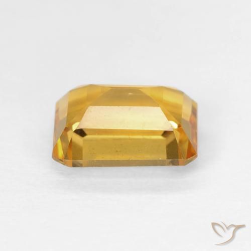 9,17 ctw natürlicher gold-orange Citrin, Oktagonschliff, VS