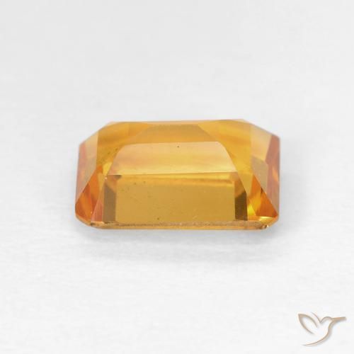 9,17 ctw natürlicher Tiefes Orange-Gold Citrin, Oktagonschliff, VS