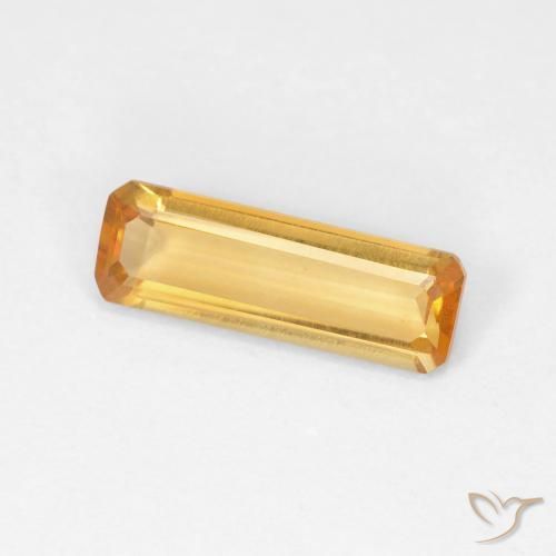 9,17 ctw natürlicher Orange-Gold Citrin, Oktagonschliff, VVS-VS