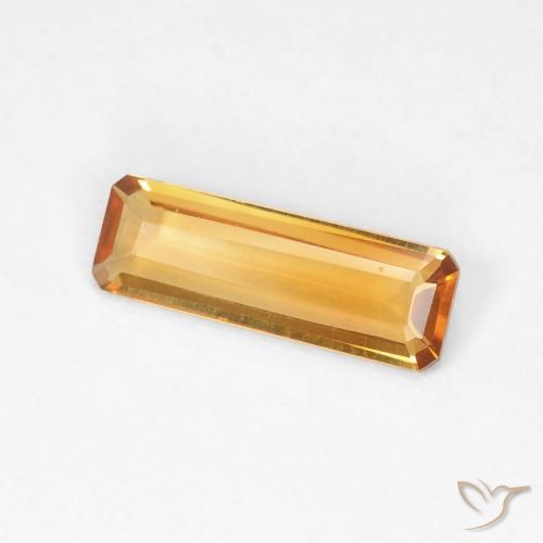 9,17 ctw natürlicher Orange-Gold Citrin, Oktagonschliff, VVS-VS