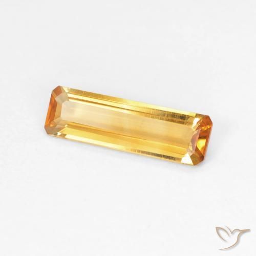 9,17 ctw natürlicher Mittel Orange-Gold Citrin, Oktagonschliff, VVS-VS
