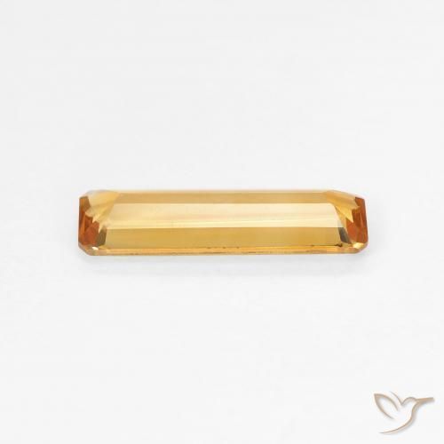 9,17 ctw natürlicher Mittel Orange-Gold Citrin, Oktagonschliff, VVS-VS