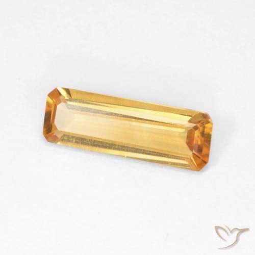9,17 ctw natürlicher Dunkelorange-Gold Citrin, Oktagonschliff, VVS-VS