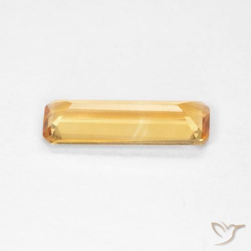 9,17 ctw natürlicher Dunkelorange-Gold Citrin, Oktagonschliff, VVS-VS