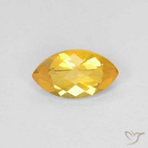 0.91ct Natürlicher Helles Gold Citrin, Marquise, VS