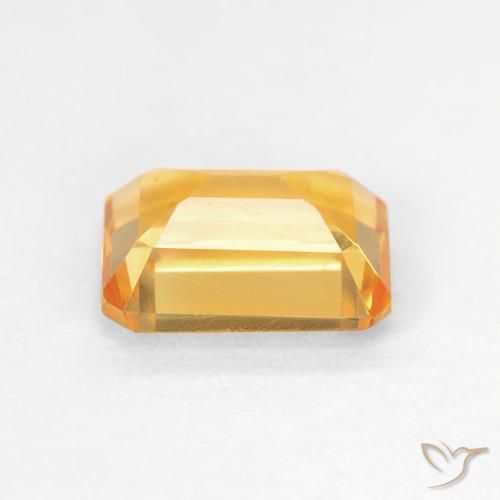 9,17 ctw natürlicher Medium Light Orange-Gold Citrin, Oktagonschliff, VVS-VS