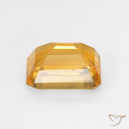 9,17 ctw natürlicher gold-orange Citrin, Oktagonschliff, VVS-VS