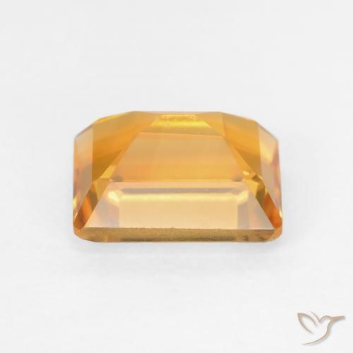 9,17 ctw natürlicher Tiefes Orange-Gold Citrin, Oktagonschliff, VVS-VS