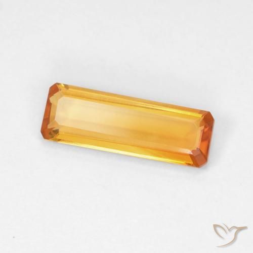 9,17 ctw natürlicher Dunkelorange-Gold Citrin, Oktagonschliff, VVS-VS