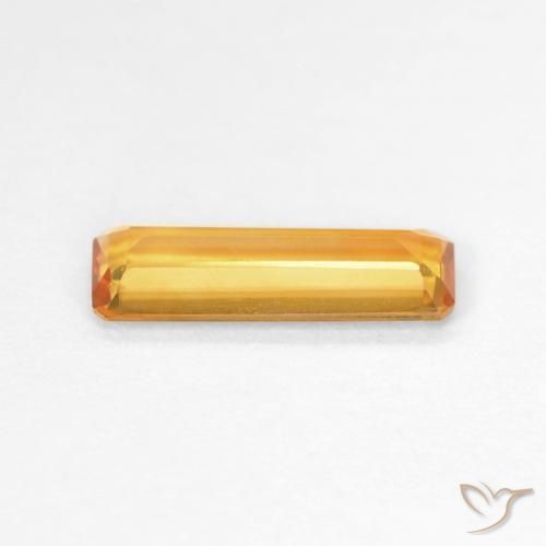 9,17 ctw natürlicher Dunkelorange-Gold Citrin, Oktagonschliff, VVS-VS