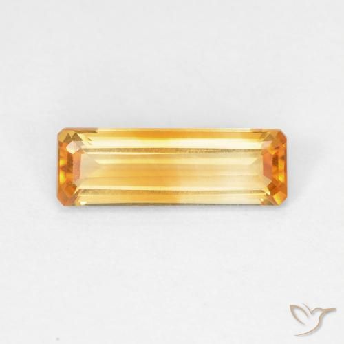 9,17 ctw natürlicher Tiefes Goldorange Citrin, Oktagonschliff, VVS-VS