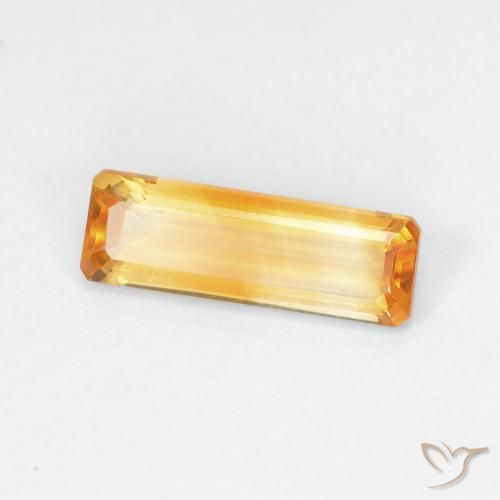 9,17 ctw natürlicher Tiefes Goldorange Citrin, Oktagonschliff, VVS-VS