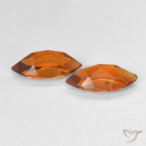 1.02 ct natürliche tieforange Citrin-Edelsteine, Marquise, VS