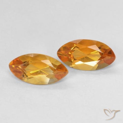 1.04 ct natürliche Mittelorange Citrin-Edelsteine, Marquise, VVS