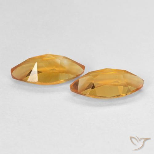 1.04 ct natürliche Mittelorange Citrin-Edelsteine, Marquise, VVS