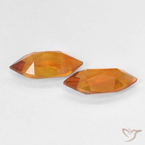 0.98 ct natürliche orange-braun Citrin-Edelsteine, Marquise, VVS