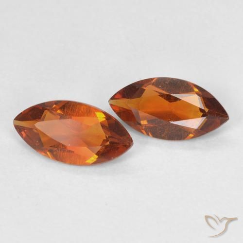 0.88 ct natürliche Amber Orange Citrin-Edelsteine, Marquise, VVS
