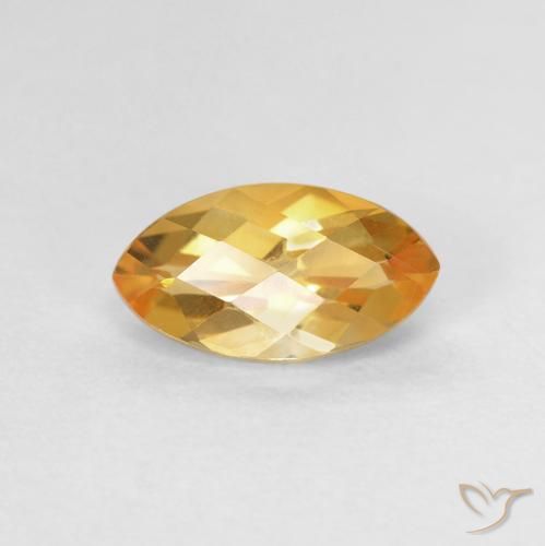 1.04ct Natürlicher gold-orange Citrin, Marquise, VVS-VS