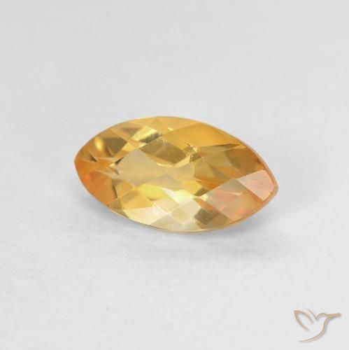 9,17 ctw natürlicher gold-orange Citrin, Marquise, VVS-VS