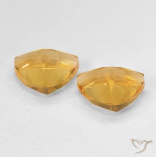 1.25 ct natürliche Orange-Gold Citrin-Edelsteine, Trillion, VVS