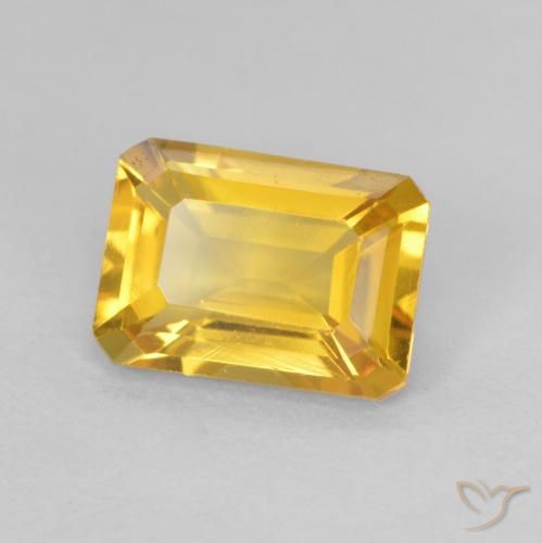 9,17 ctw natürlicher Mittleres Gold Citrin, Oktagonschliff, VVS