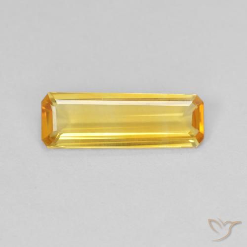 0.94ct Natürlicher Helles Gold Citrin, Smaragdschliff, VVS