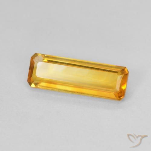 9,17 ctw natürlicher Mittelgold Citrin, Oktagonschliff, VVS
