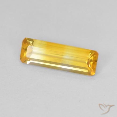 9,17 ctw natürlicher gold-orange Citrin, Oktagonschliff, VVS