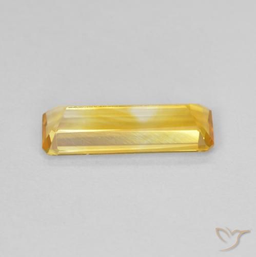 9,17 ctw natürlicher gold-orange Citrin, Oktagonschliff, VVS