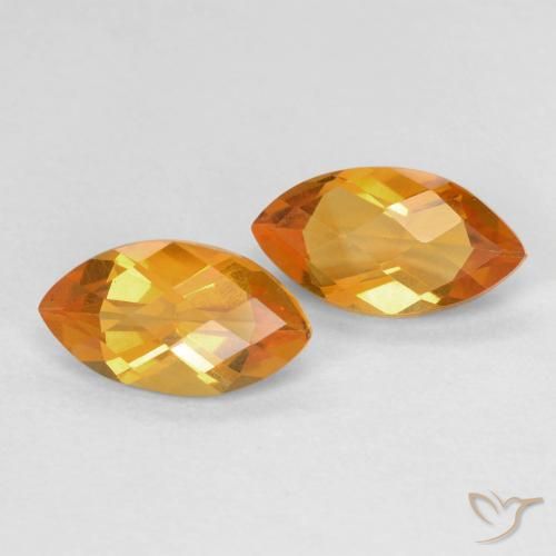 1.77 ct natürliche Mittelorange Citrin-Edelsteine, Marquise, VS
