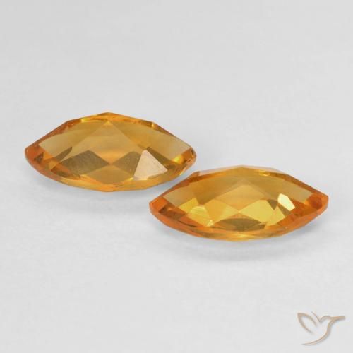 1.77 ct natürliche Mittelorange Citrin-Edelsteine, Marquise, VS