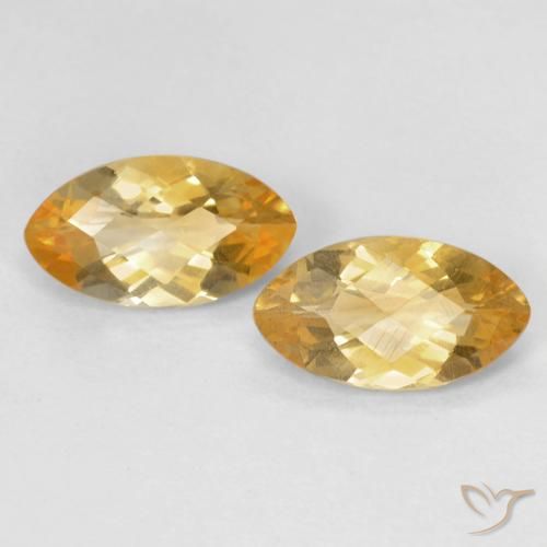 1.71ctw Natürlicher Medium Light-Golden Citrin, Marquise, VS
