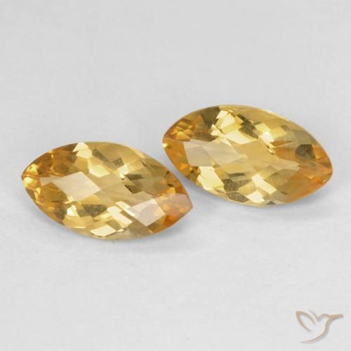 1.65 ct natürliche Medium Light-Golden Citrin-Edelsteine, Marquise, VS